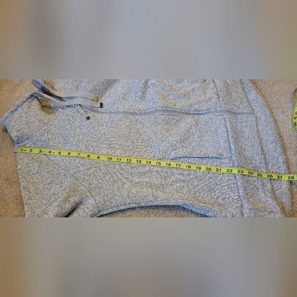 NWOT Danskin Women's Double Collar Full Zip Jacket XL SUPER SOFT GRAY - Picture 9 of 9